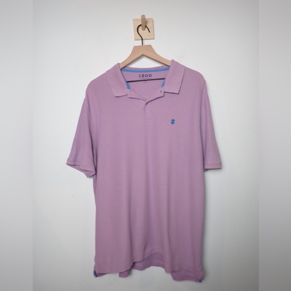 Izod Advantage Men's Lavender Purple Cotton Blend Polo Shirt size XL - Picture 1 of 8